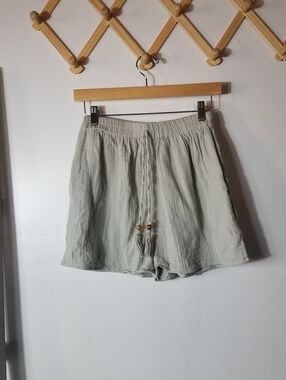 SALTY LEMON WOMEN'S LIGHT SAGE GREEN SHORTS SIZE MEDIUM